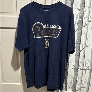 Reebok Rams Navy T-Shirt Sam Bradford